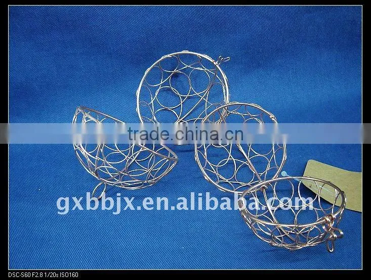 Cuprous iron decorative crafting ball set of two