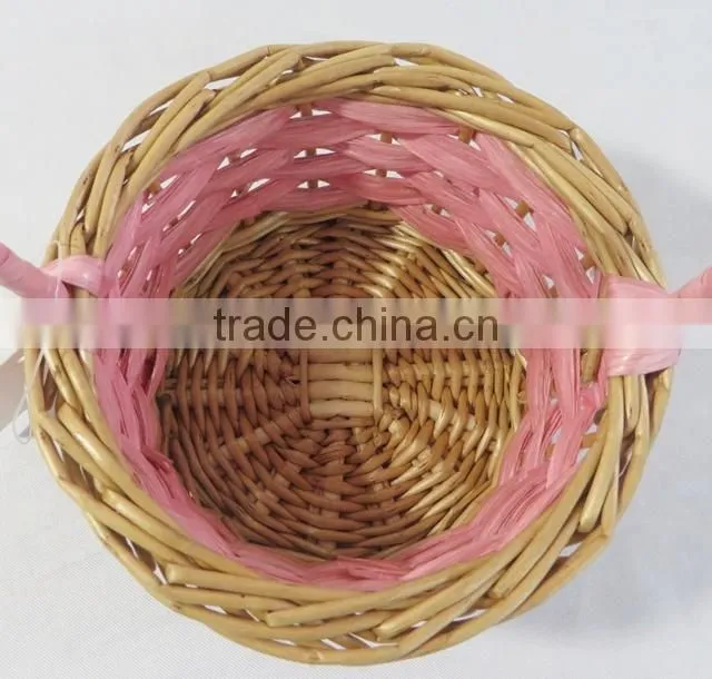 Woven wicker mini wedding decoration baskets