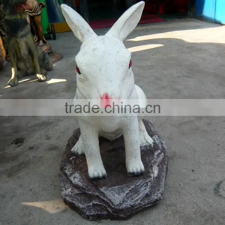 Fiberglass rabbit statue for movie cartoon
