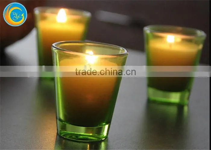 turquoise votive candle holders