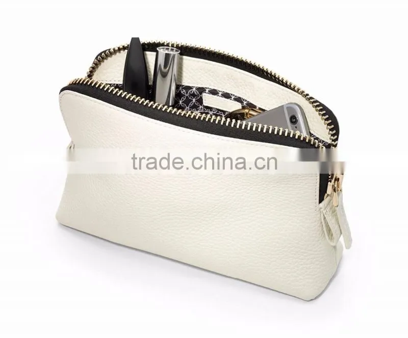 genuine leather makeup bag custom/travel makeup bag/trolley makeup bag