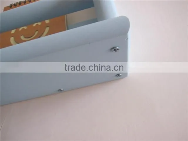 Red decorative wall shelf Wood nursery wall shelf