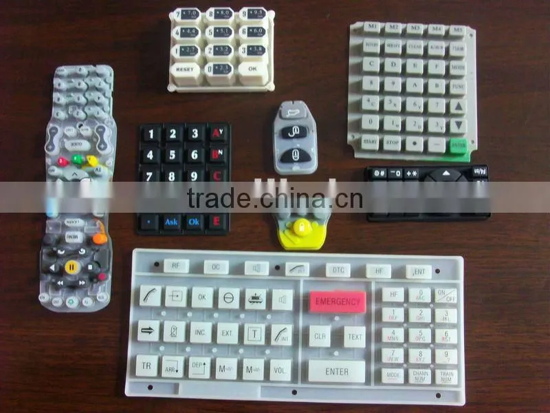 silicone switch button custom silicone rubber button