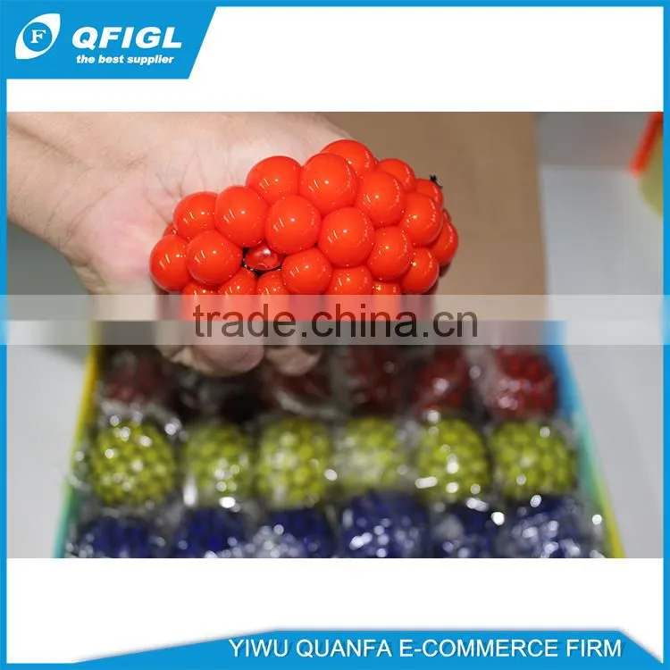 Wholesale new product 5cm 6cm TPR sticky grape bead stress ball hot sale in Europe