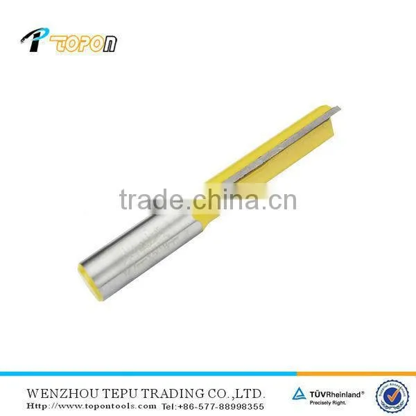 Straight Router Bit with tungsten carbide cutting edge