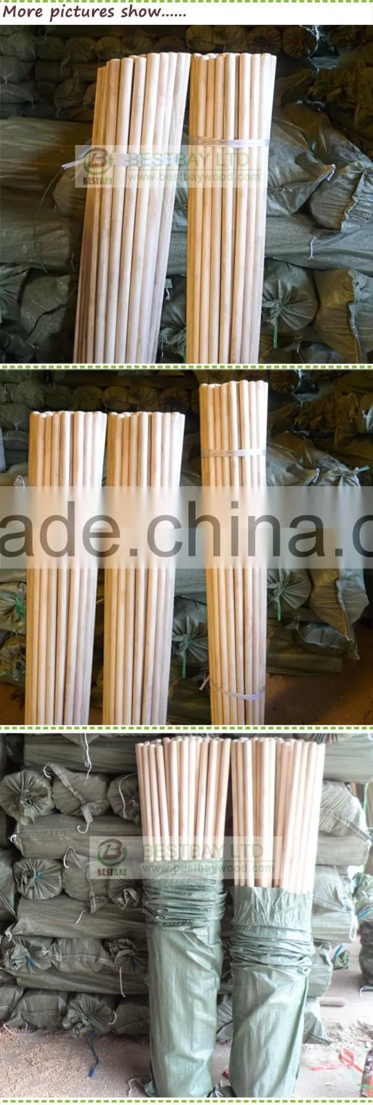 Natural wooden mop stick,mop handle,broom handle