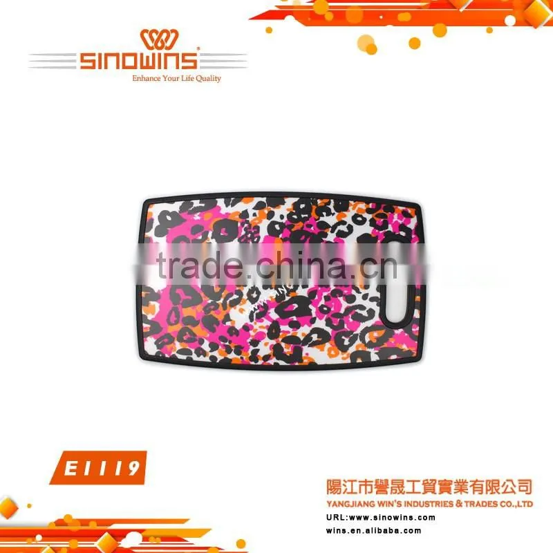 E1119 Plastic Household Kitchen Utensil Slicing Dicing Cutting Chopping Board