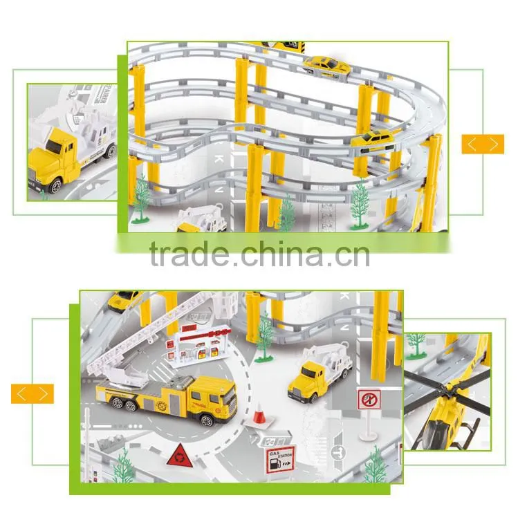 High quality building blocks rail toys plastic electric slot car track