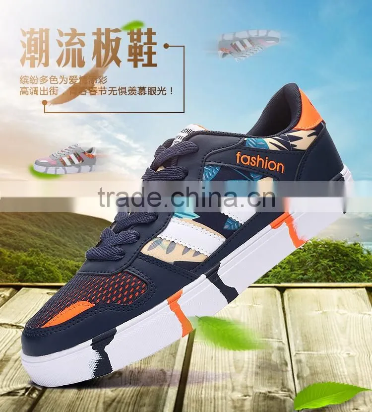 high quality summer leather mesh casual shoes men fashion, adults casual shoes sample from china for male