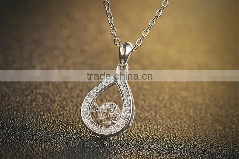 Fashion Heart Shaped Pendant for sterling silver jewelry necklace 925 silver