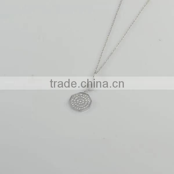 2014 Hot Sale Polygon Silver Bridal Jewelry Sets