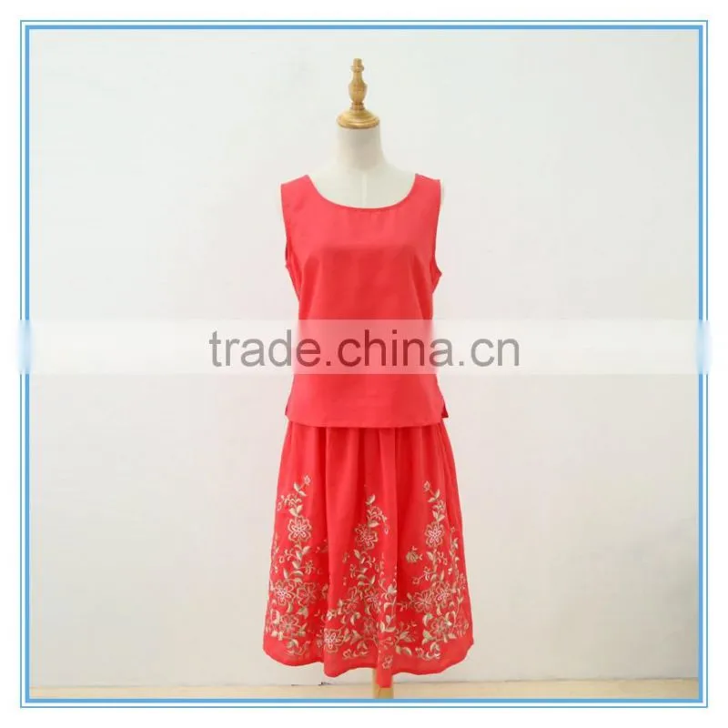 Modern Pretty Fancy Embroidery Pleats Skirt Suits women suits for wedding