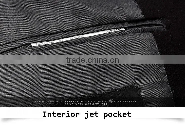 Wholesale Suit Polyester Fabric Black 1-Button Suits For Men