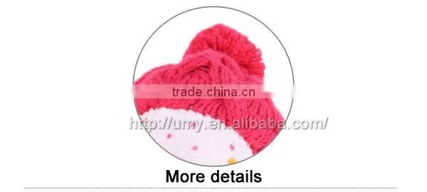Hat Set With Scarf Teenagers Mini Knitted Crochet Hat