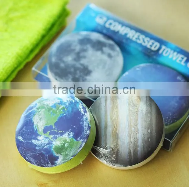 Alibaba china OEM terry custom super compressed magic towel 100% cotton