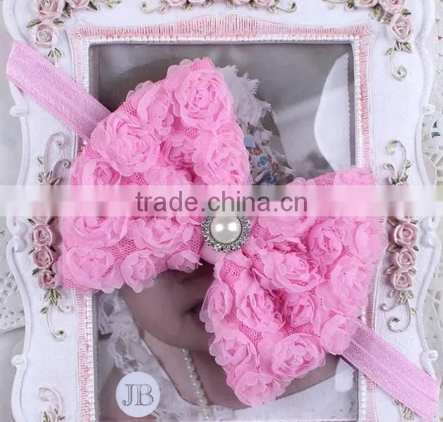 Low price wholesale Gorgeous hair accessories online boutigue girls headbands floral headbands wedding headbands