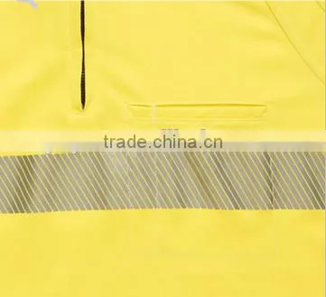 long sleeve fire retardant polo with FR segmented tape