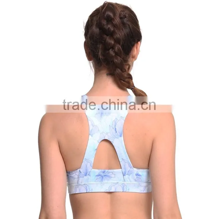 Factory Directly Custom Yoga Top Racerback Singlets Women Sport Crop Tops