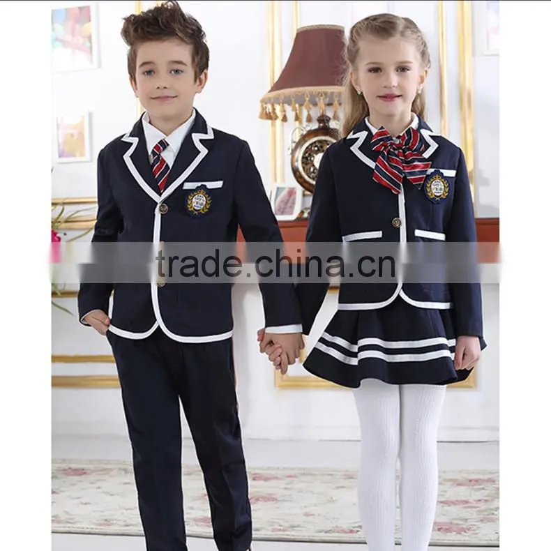 2016 custom primary school uniform in fashion designs
