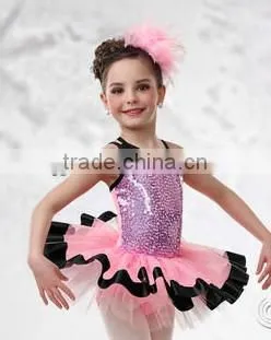 kids royal jazz dancewear cute jazz costumes- dancing skirt