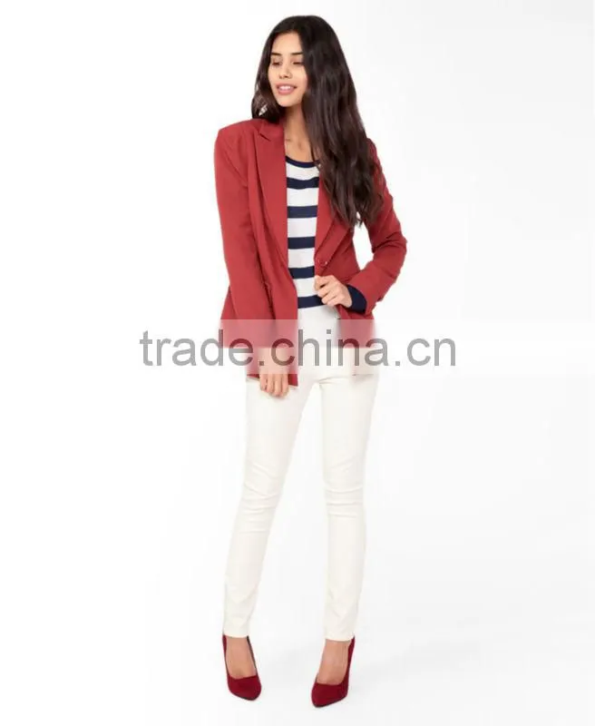 Longline Peaked Lapel Blazer