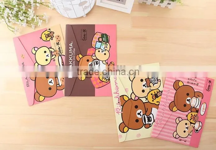 Colorful Paper Stationery/Envelop Document Plastic File Bag