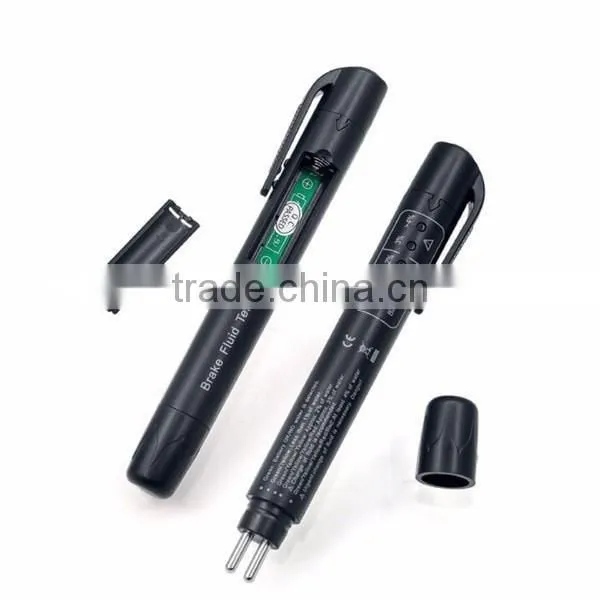 Full Tracking 2016 New Brake Fluid Lipuid Tester 5 LED Car Vehicle Automotive Test Oil Pen For DOT3, DOT4, DOT5 Free shipping