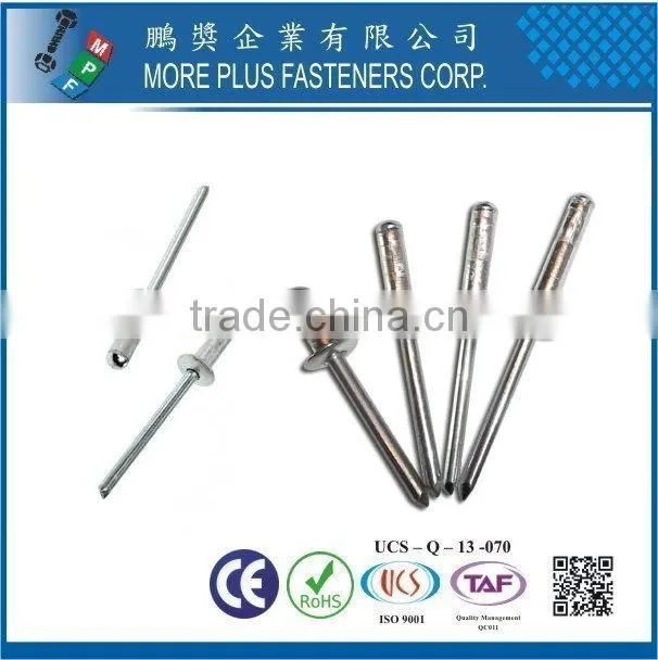 Taiwan Multi-Grip Open Aluminium White Rivets