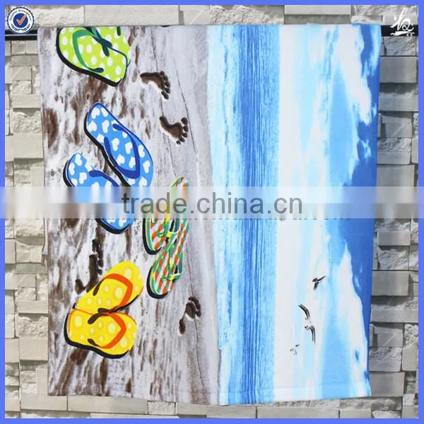 custom microfiber towel beach printing / digital printing beach towel