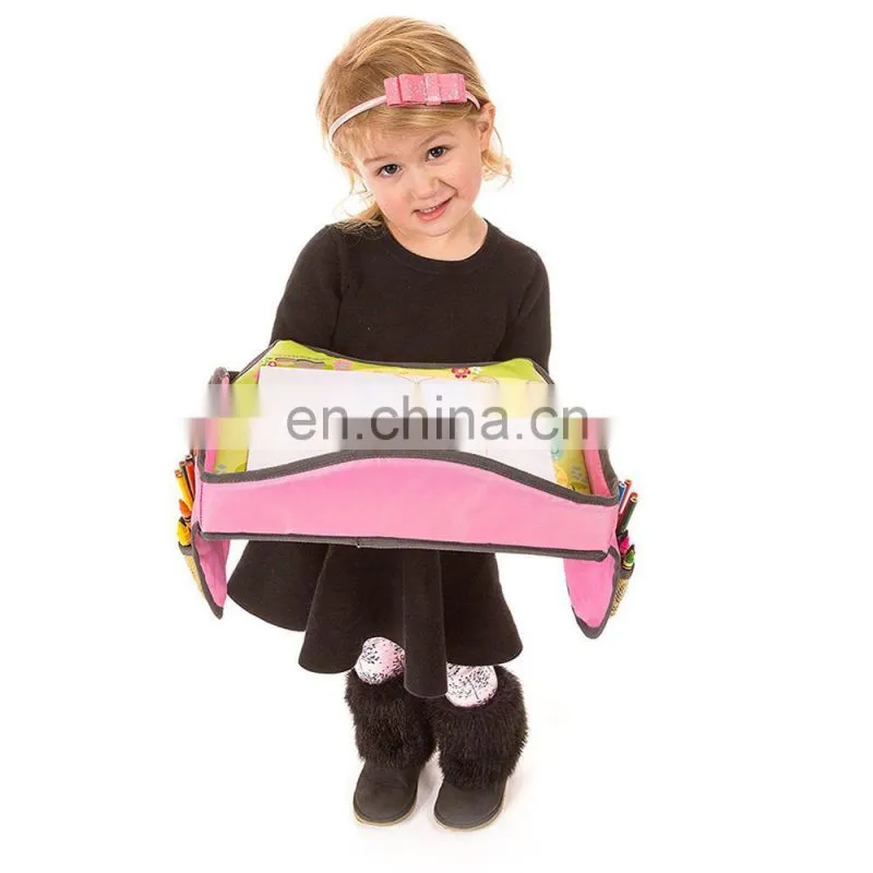 Kids Snack and Play Tray for Car Bus Train and Plane Kids Travel Tray