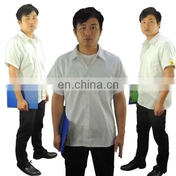 5mm grid, With Logo design ESD Poly/cotton Antistatic smock