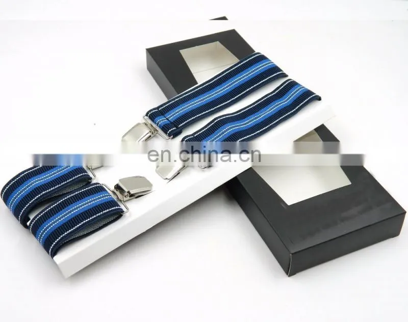 Yiwu wholesale fashion X shape Jacquard braces suspenders for men custom suspenders men's suspenders