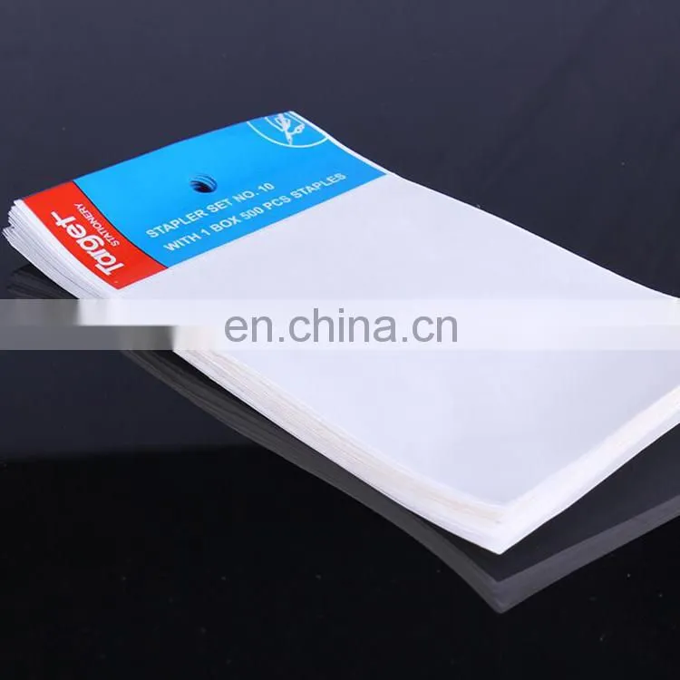 White color Self-adhesive OPP plastic packaging bag/PE plastic packaging bag
