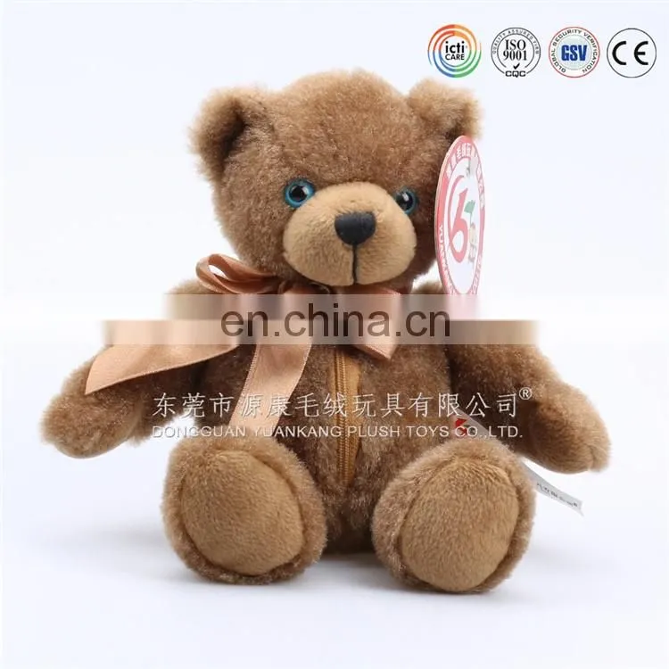 Mini plush white bear toy with T-shirt /voice recording teddy bears