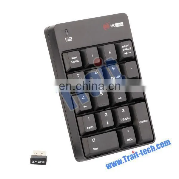 SK-51AG New USB Wireless Laptop Keyboard MC Saite Wireless Non-synchronous Notebook Computer Numeric Keyboard with 18 Keys