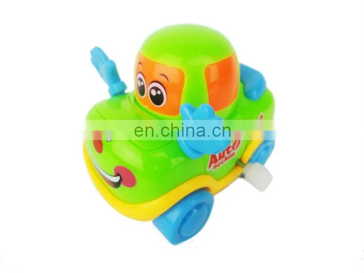 Funny cartoon wind up plastic car toys