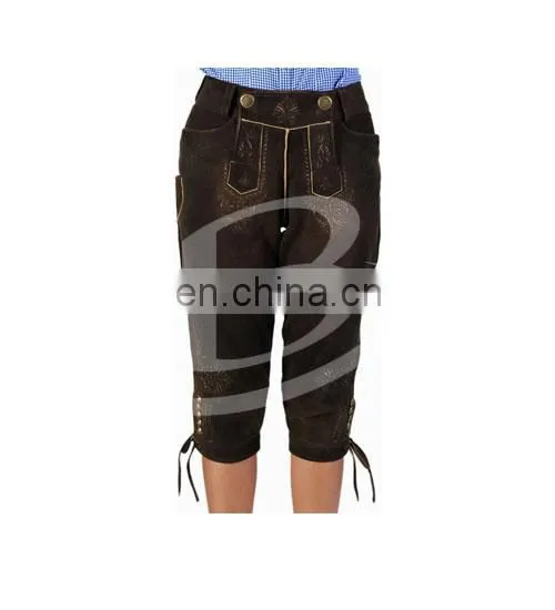 Damen Lederhosen,Bavarian Kurze Lederhosen,Bavarian Lederhsoen, Herren Kniebundhosen