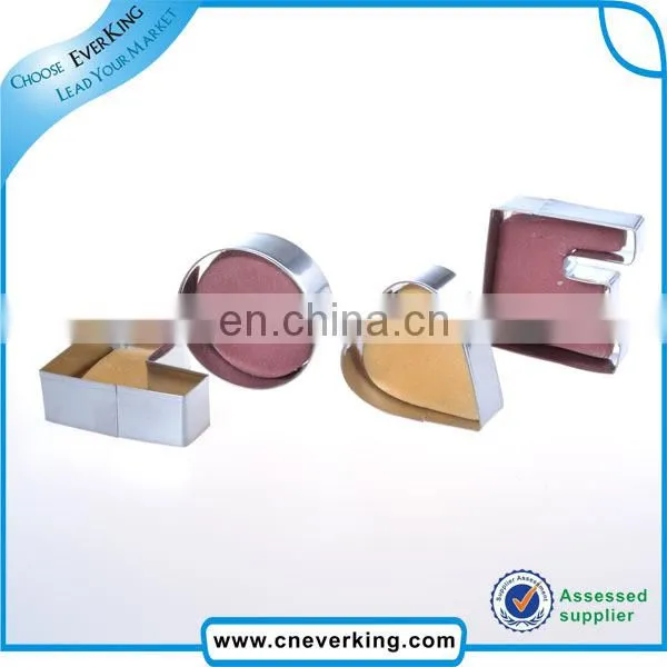 new arrival fast delivery custom letter shape cookie cutter