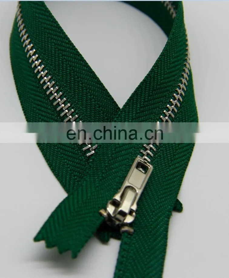 high quality customize NO.5 brass zipper for clothes