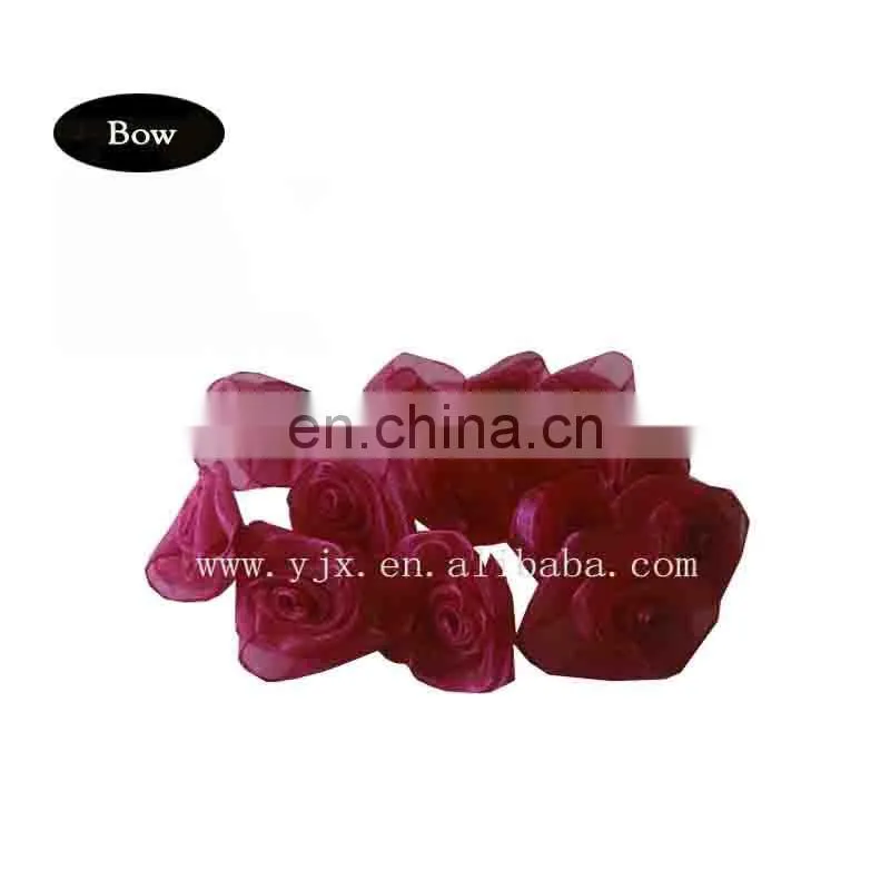 satin rosette fabric for decoration