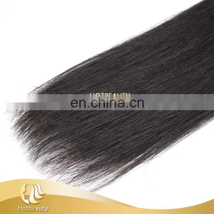 Hot sale human hair weave straight 3 bundles Brazilian hair