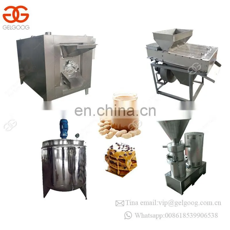 Automatic Peanut Paste Production Line Almond Butter Making Machine