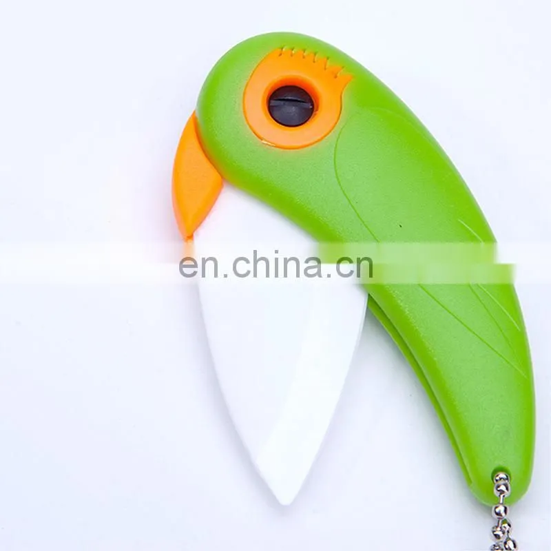 Wholesale Bird Shaped Creative Kitchen Gadgets Bird Kitchen Ceramic knife Food Fruit Vegetable Gadgets