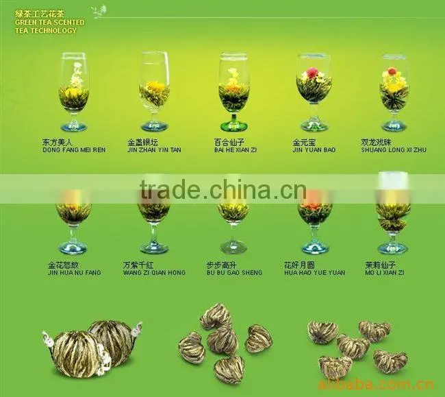 Artistic Tea, dancing blomming tea, top quality flowering tea