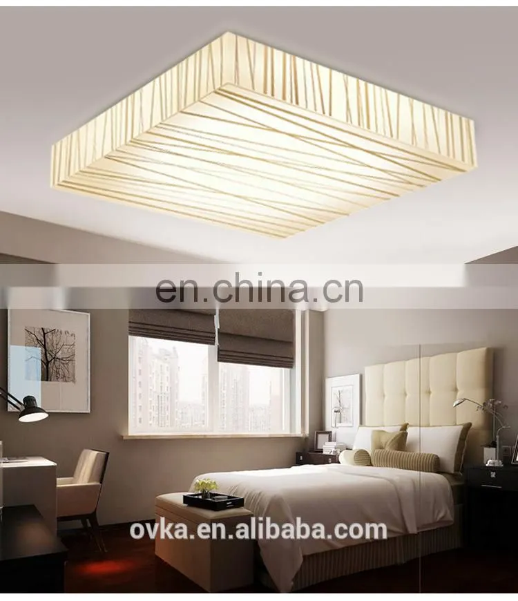 Simple square LED acrylic ceiling light for house