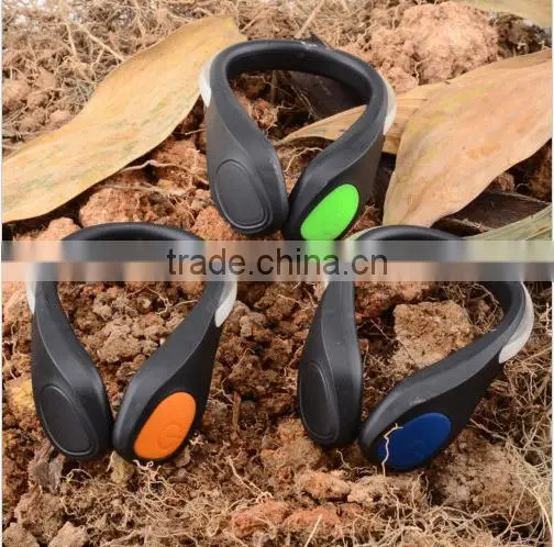 Portable Bike Cycling Sports Shoes Wrist Safety Signal LED Light Clip Free Shipping