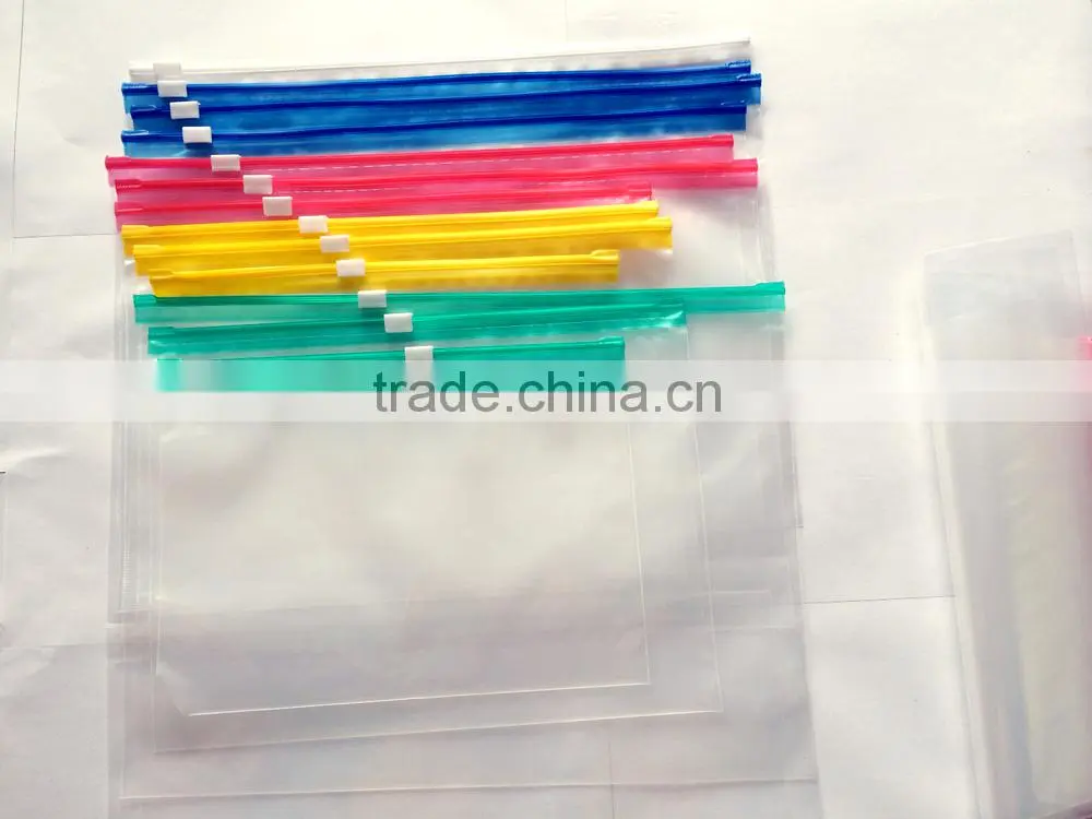 grip lock plastic bag/ slider bag