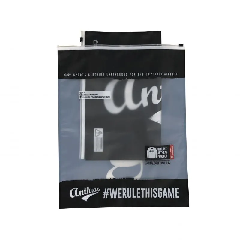 Custom Logo Printed Plastic Apparel Clothes Packaging Bag With Slide Zipper Matte Transparent Clothing Package Bags
