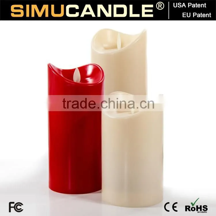 led light candle lights with realistic flame with USA and EU patent for religious activities