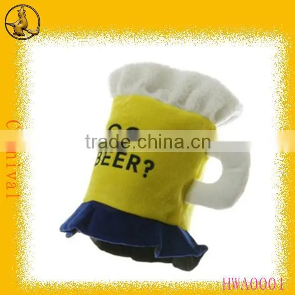 Got Beer Yellow Felt Beer Cup Hat for Carnival